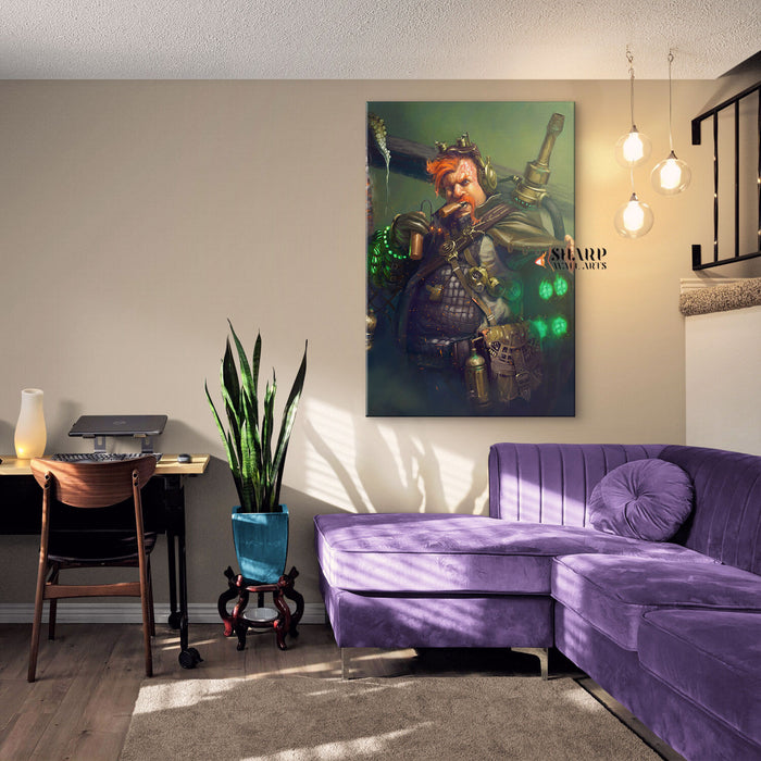 Steampunk Monster Hunter Wall Art Canvas