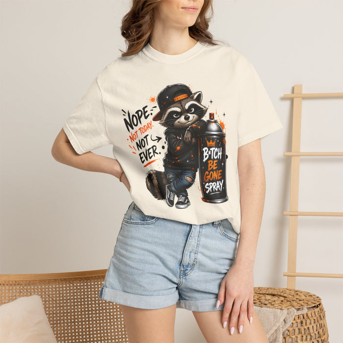 T-Shirt - Sassy Raccoon "Bitch Be Gone Spray" Graphic Tee