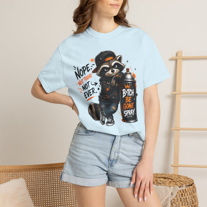 T-Shirt - Sassy Raccoon "Bitch Be Gone Spray" Graphic Tee