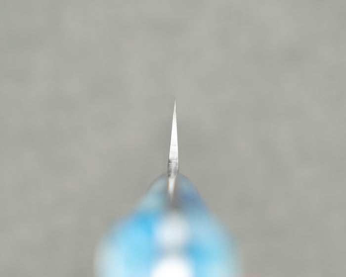 Takeshi Saji STRIX Mirror Tsuchime 130mm Petty with Sea Wave Acrylic Handle