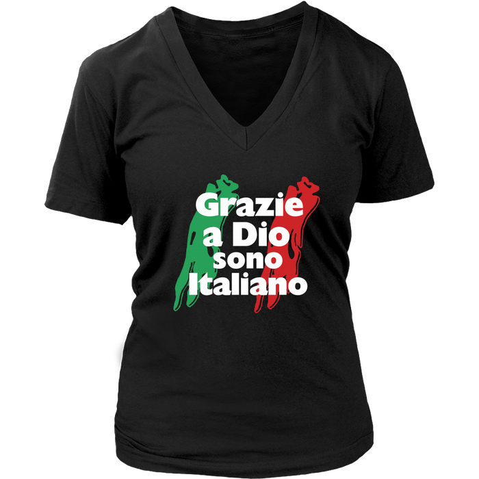 District Womens V-Neck / Black / S