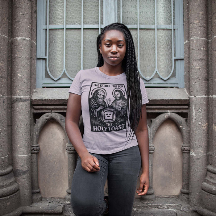 The Holy Toast: Blasphemous Atheist Medieval Tee | Funny Christian Middle-Ages Graphic Art T-Shirt