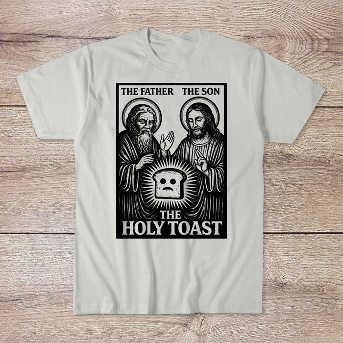 The Holy Toast: Blasphemous Atheist Medieval Tee | Funny Christian Middle-Ages Graphic Art T-Shirt