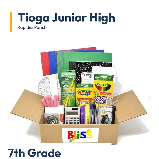 Tioga Junior High 7th Grade School Supply Kit