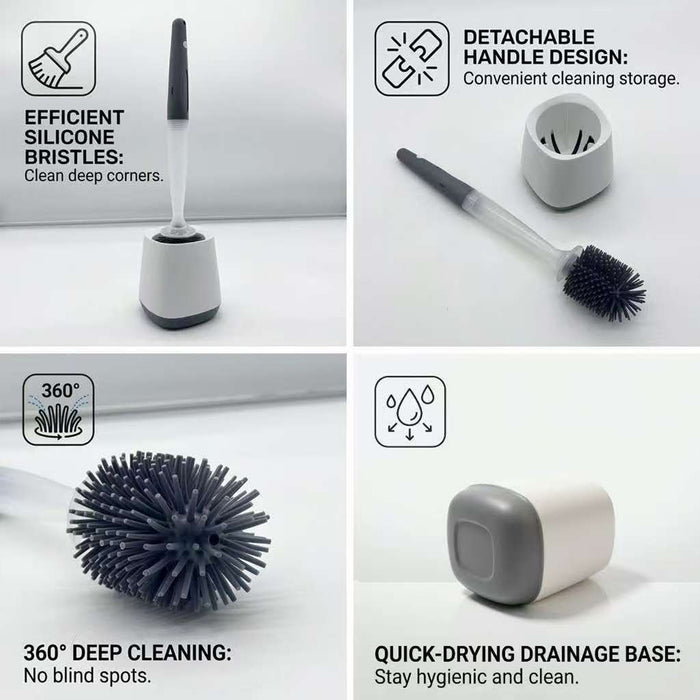 Toilet Brush with Bleach Dispensing Handel