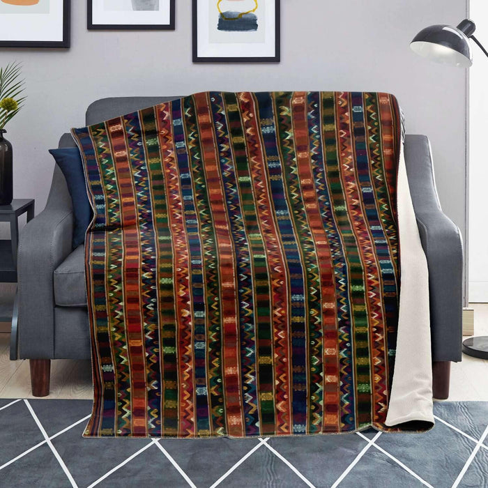 TRADITIONAL KIRA DESIGN, BHUTAN | Sherpa Fleece Blanket