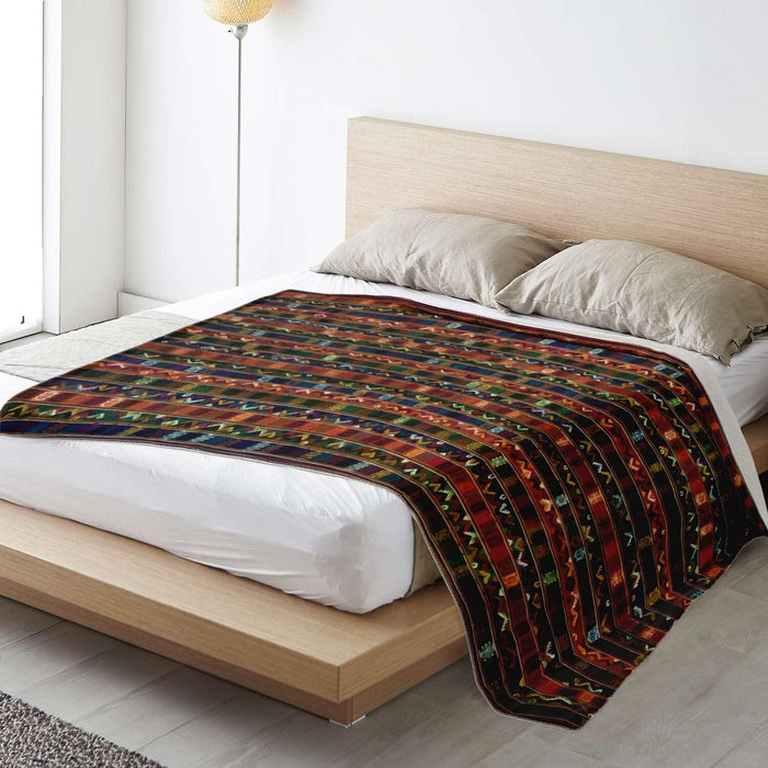 TRADITIONAL KIRA DESIGN, BHUTAN | Sherpa Fleece Blanket