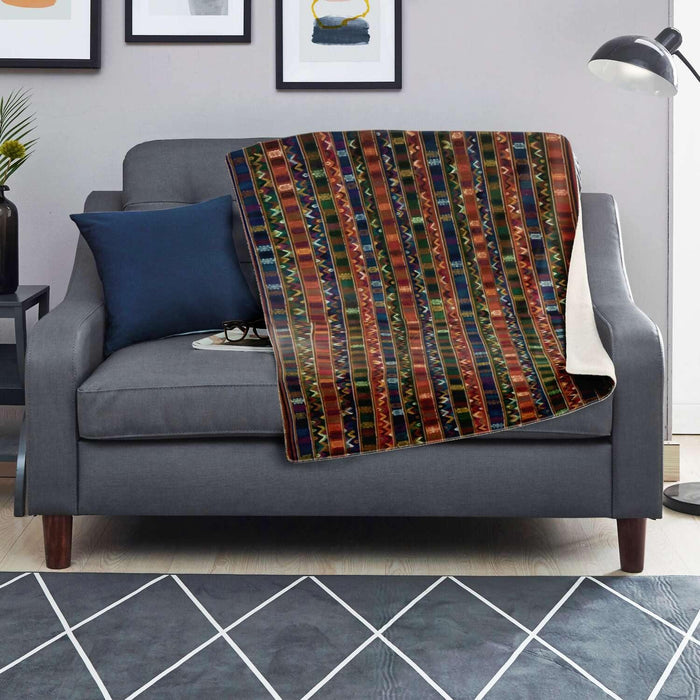 TRADITIONAL KIRA DESIGN, BHUTAN | Sherpa Fleece Blanket