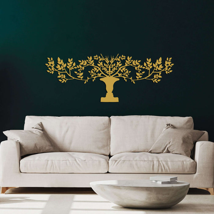 Tree With Vase Metal Wall Art - Decor available at Dekadron for $104.90