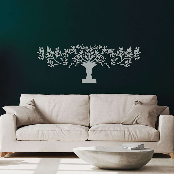 Tree With Vase Metal Wall Art - Decor available at Dekadron for $104.90