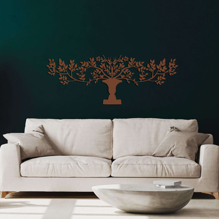 Tree With Vase Metal Wall Art - Decor available at Dekadron for $104.90