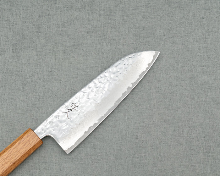Tsunehisa AUS-10 Tsuchime Damascus 165mm Santoku