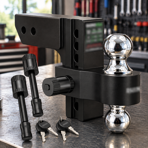 USA 6" Drop Adjustable Trailer Hitch