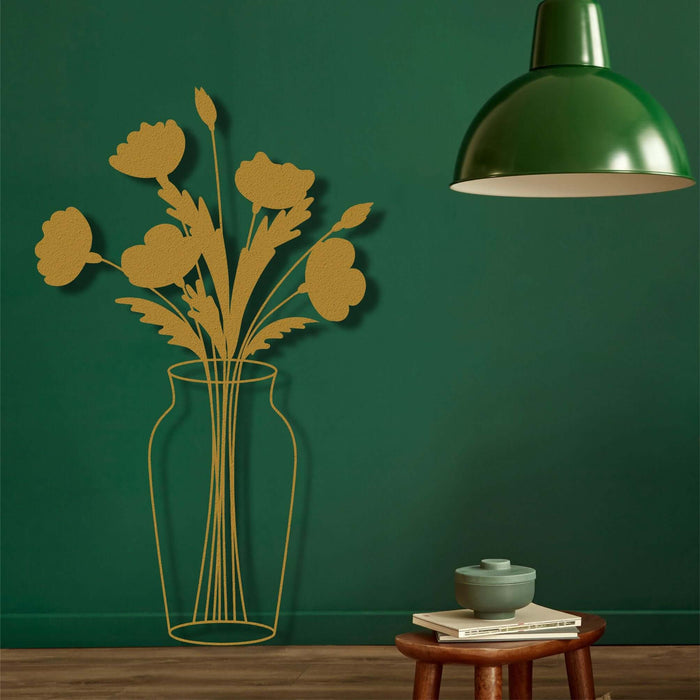 Vase Metal Wall Decor - Decor available at Dekadron for $74.90