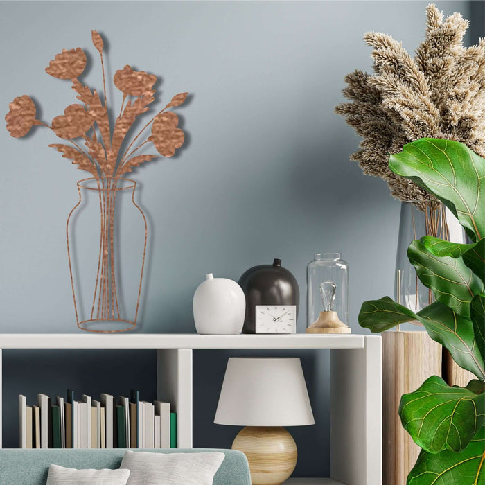 Vase Metal Wall Decor - Decor available at Dekadron for $74.90