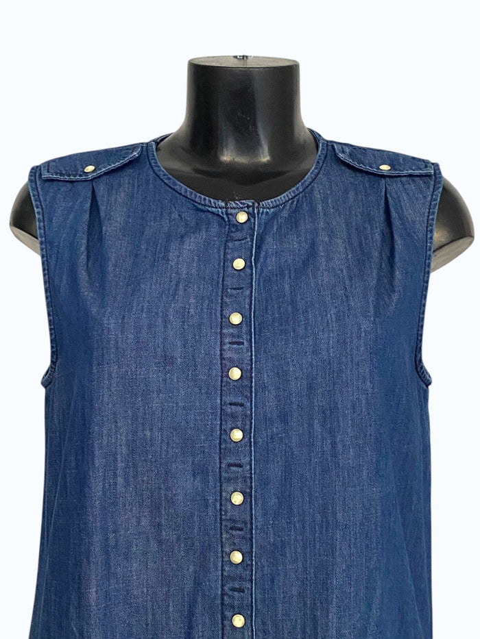 vestito sopra il ginocchio di jeans