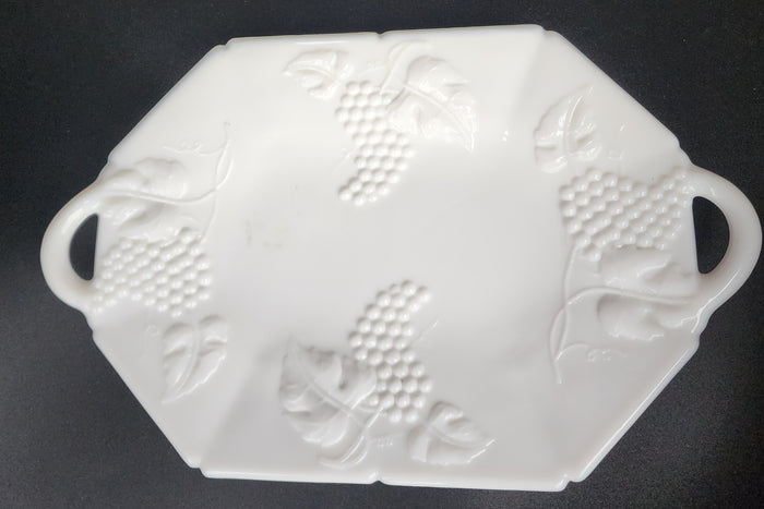 Westmoreland milk Glass fruit tray