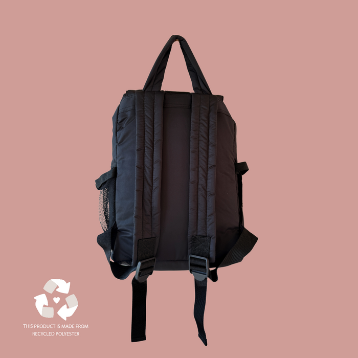 Wildride - Recycled Adult Backpack - Black - Mabel & Fox