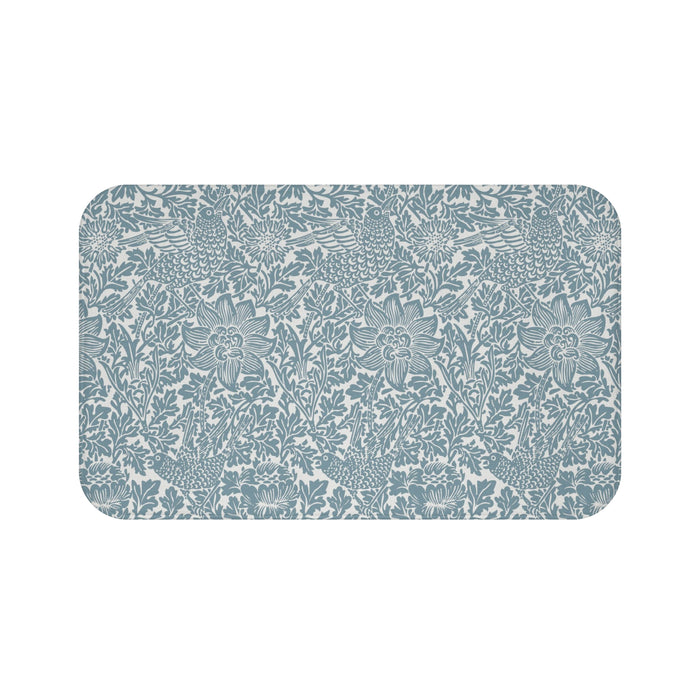 William Morris Bath Mat Bird & Anemone Slate Blue