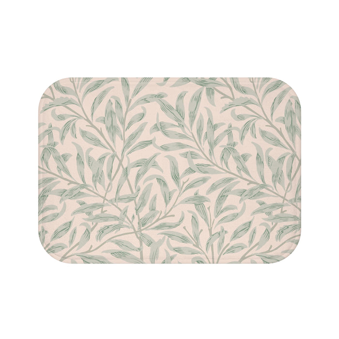 William Morris Bath Mat Willow Bough Peach Sage