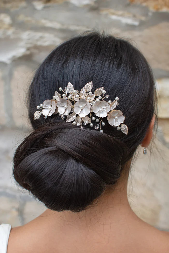 Windsor Bridal Jewellery, Ava - Gold Bridal Comb