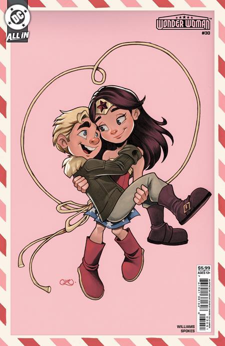 WONDER WOMAN #30 CVR E CHRISSIE ZULLO VALENTINES DAY CARD STOCK VAR