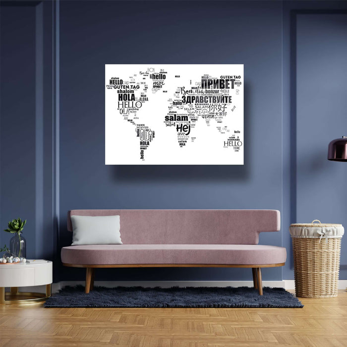 World Map Wall Decor - Artwork available at Dekadron for $99.90
