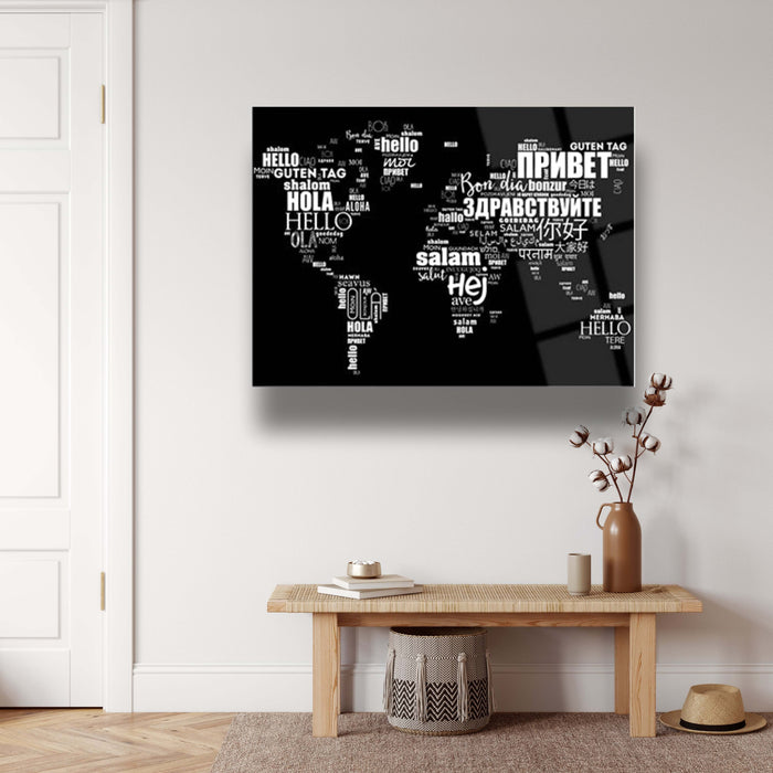 World Map Wall Decor - Artwork available at Dekadron for $99.90