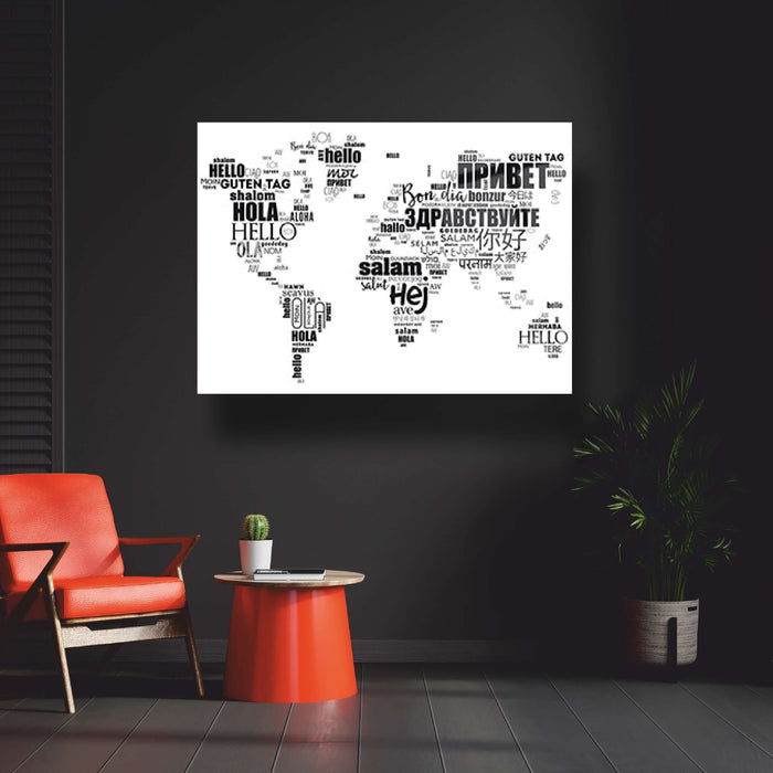 World Map Wall Decor - Artwork available at Dekadron for $149.90