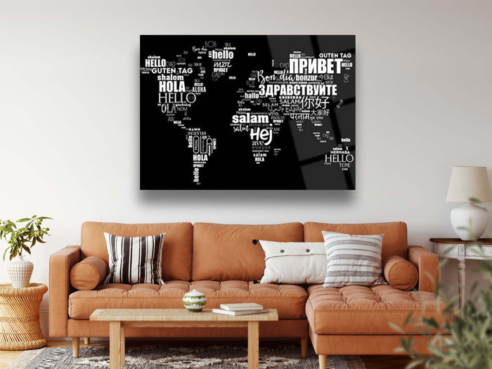 World Map Wall Decor - Artwork available at Dekadron for $149.90