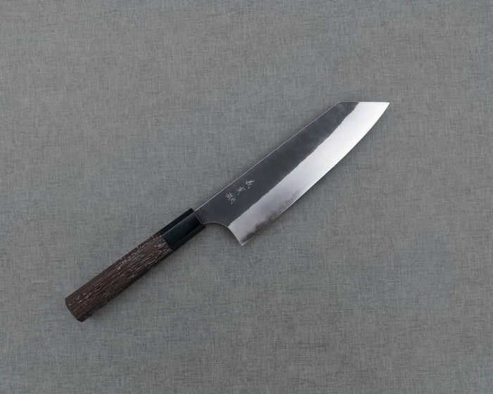 Yoshimi Kato Aogami Super Kurouchi Kasumi 170mm Bunka with Wenge Buffalo Horn Handle