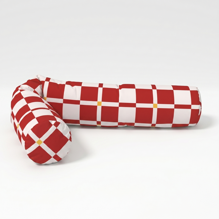 Large 7" x 60" / Red Checkerboard